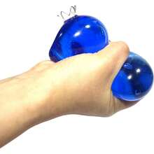 Large Transparent Blueberry Squeeze Toy, Soft Gel Slow Rebound Stress Relief Toy, Popular High-Quality Jelly Fruit Pressure Relief Gadget, Student/Office Desk Decor - Multicolor - View 5