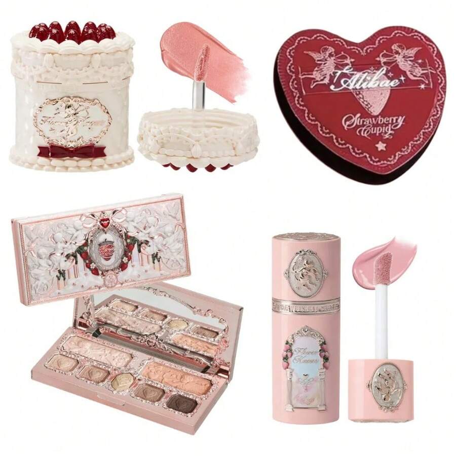 Flower Knows Set De Maquillaje Kit 4 Pcs Strawberry Cupid - Multicolor - Ver 1