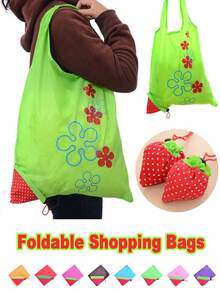 Bolsa de compras con forma de rosa, bolsa de compras floral, bolsa de compras portátil, bolsa reutilizable plegable con forma de rosa, bolsa de compras plegable, bolso portátil lindo, adecuado para artículos de primera necesidad, comestibles, compras, viajes y oficina - Varios estilos - Ver 10