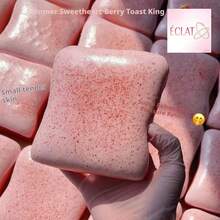 New Soft Squishy Raspberry Toast Stress Relief Squeeze Toy Classy Exquisite Emotion Soothing Gift For Holiday Birthday PPEV - 1個莓果吐司王 - 查看 2