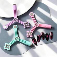 四合一猫眼磁性美甲工具套装，马卡龙色多功能猫眼凝胶指甲油磁性棒，配有4个磁性头，创意易用，轻松打造3D磁性猫眼美甲造型，专业美甲用品，适用于沙龙及居家DIY，是送给女性、女孩和美甲爱好者的理想生日和圣诞礼物。 - 彩色 - 查看 6