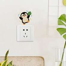 1pc Wall Sticker,Penguin Switch Sticker,Window Sticker,Self-Adhesive , Suitable For Bedroom And Living Room, Bedroom,Glass Decoration And Embellishment - A - View 10