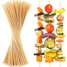 200/100/50 piezas Palos para ramos, Pinchos para aperitivos, Flores hechas a mano, Flores de ganchillo, Flores preservadas Palos de bambú hechos a mano para ramos, Flores preservadas de rosa tejidas a mano, Tallos de flores DIY, Pinchos de bambú para arreglos florales, Adecuados para asar carne, verduras, barbacoa, manualidades y fiestas - Perfectos para carne, verduras, frutas y mariscos - Artículo esencial de cocina, accesorios de barbacoa y suministros para fiestas, Día de la Madre, Navidad (Estilo de jardín, decoración) - Multicolor - Ver 3