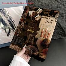 1 chiếc ốp lưng máy tính bảng in họa tiết da báo và câu Kinh Thánh, tương thích với iPad thế hệ thứ 10 10.9 inch 2022 Smart Case/ Air 13 (M3 2025)/ Air 11 (M3 2025)/ Air 11 (M3 2025)/ 11 (A16 2025), tương thích với Oppo Pad, Matepad, Vivo Pad, Honor Pad, Xiaoxin Pad. - Nhiều màu - Xem 8