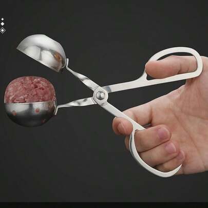Stainless Steel Meatball Maker, Meatball, Meat Patty, Rice Ball, Fish Ball Kitchen Tools, Dumpling Shaper, Ice Cream Scoop, Kitchen Gadgets