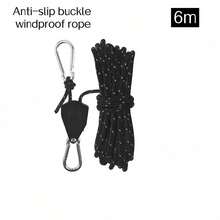 Polea de trinquete de cuerda para camping al aire libre, soporte ajustable para tensar rápidamente la cuerda de la tienda de campaña para hombres, adecuado para toldos, kayaks, canoas y luces de cultivo - Multicolor - Ver 13