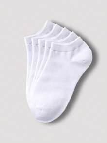 15 Pairs Unisex Socks, Sports Socks, White/Black/Grey Short Socks, No Show Socks, Solid Color Simple Fashion, Suitable For Casual Daily Wear - Multicolor - View 7