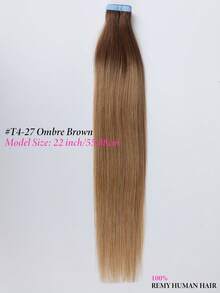150grams Tape In Hair Extensions Human Hair,#60 Platinum Blonde 16-26inch,20Pcs/50Grams,100% Brazilian Remy Tape Ins Real Human Hair Extension,Christmas Birthday Gift For Women, Perfect For Daily Party & Wedding Use, 4-5 Packs To Add Length & Volume - ST4/27 - 查看 3