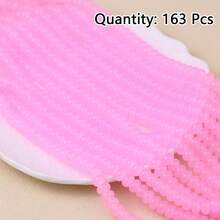 Khoảng 163 hạt cườm thủy tinh giả ngọc bích kích thước 5x8mm, hạt dẹt, hạt đệm, vật liệu làm trang sức thủ công DIY. - Hạt bàn tính - Xem 13