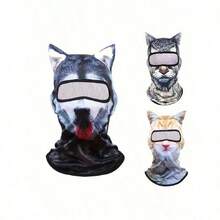 All-Season Protective Animal Pattern Face Mask, 3D Digital Printing Windproof Ski Mask For Outdoor Activities - 1 cái - Xem 7