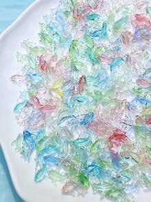 50个极光渐变锦鲤美甲饰品，透明树脂3D立体鲤鱼美甲装饰，DIY美甲，幸运中式锦鲤美甲配件，可爱美甲装饰 - 彩色 - 查看 8