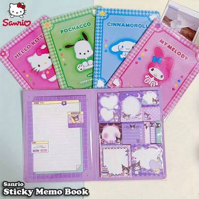 Sổ tay Kitty: Bao gồm 2 mẫu giấy viết thư giãn + 11 mẫu sổ tay ghi nhớ, mỗi mẫu 30 tờ, tổng cộng 330 tờ - khổ A5 - 6 bìa hình nhân vật Sanrio để lựa chọn - Thích hợp để ghi chú, nhắc nhở và làm quà tặng, bao gồm các trang bên trong hình trái tim, kẻ ô vuông, kẻ dòng, hình dạng bất thường, mặt sau có keo tự dính giúp dễ dàng dán lên sổ tay, bàn làm việc, tủ lạnh, v.v.