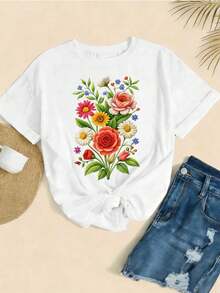 Women T-Shirts - White - View 2