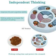 DR CATCH Dog Puzzle, A Dog Food Toy Designed To Train Intelligence And Mental Well-Being, Dog Therapeutic Puzzle (Blue) - Pink - View 3