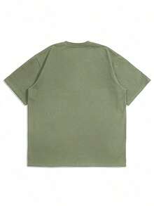 Men's Solid Color Short Sleeve T-Shirt, Comfortable, Breathable, For Summer. - Green - View 10