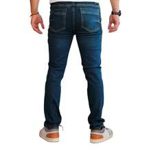 Pantalón Slim Fit de Mezclilla Stretch para Hombre John Silver - Agua verde azul - Ver 2