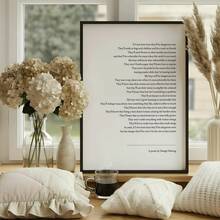 1pc "If I Ever Have Boys" Poem Wall Art, Daragh Fleming Inspirational Print, Neutral Minimalist Home Decor (Unframed) - A - View 6