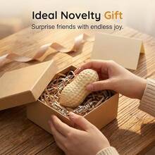 A Simulated Peanut Squeeze Toy For Adults, A Cute And Soft Fidget Toy, An Adorable Stress-Relief Squeezing Toy, Suitable For Relaxation And Stress Reduction, A Portable Mini Sensory Toy, Ideal For School And Office, A Sweet Cartoon Design Anxiety-Relief Toy, An Ideal Party Gift - Đỏ - Xem 5