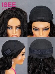 ISEE HAIR Wear Go 半頭套假髮 鬆散波浪 彈性貼合 3合1 半頭套假髮 附抽繩 初學者友善 穿戴即走 無膠 真人髮假髮 180%密度 16-28英吋 原色處女髮 女款 - SNatural - 查看 6