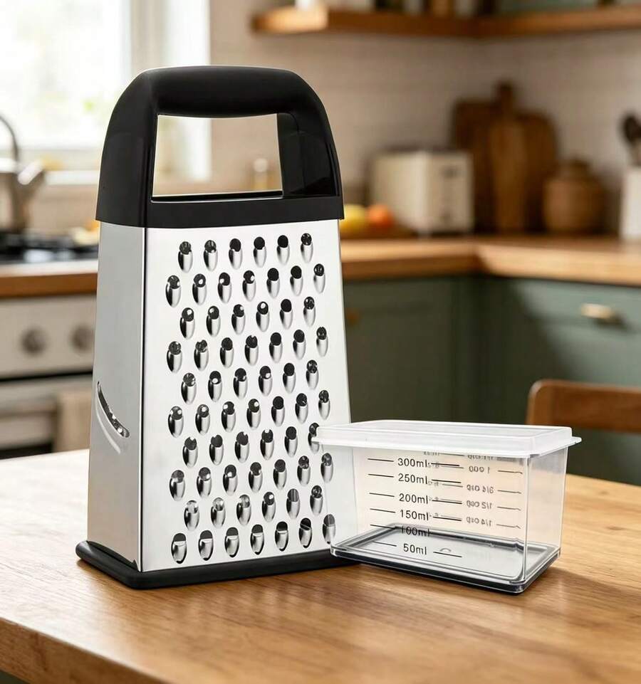 Grater Stainless Steel Graters For Kitchen Cheese Shredder Shredder Kitchen Gadgets Kitchen Tools Kitchen Gifts For Chef Dishwasher  Zester - Black - View 1