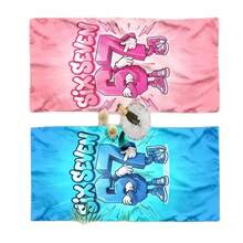 Six Seven 67 Cartoon Number Beach Towel Large Size Men Women Microfiber Beach Bath Towel Adult - Multicolor - View 6