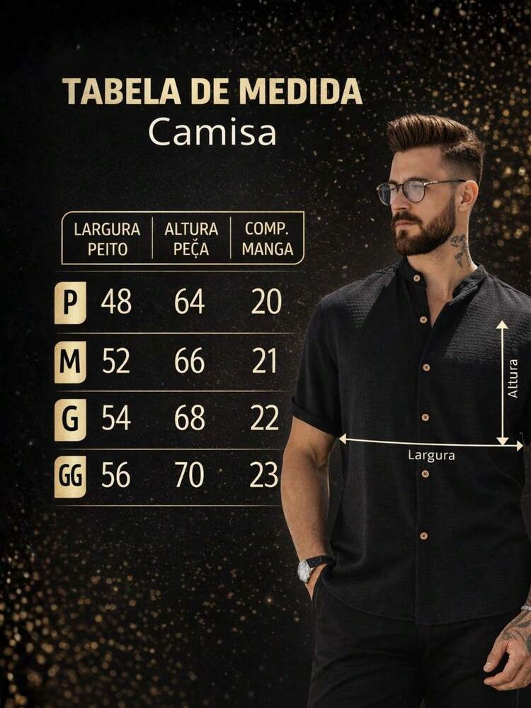 Men's 2-Shirt Set, Mandarin Collar, Short Sleeve, Wrinkle-Resistant, Dunas Fabric, Lightweight, Stylish, Summer. Special Offer. - Beige and Black - View 9