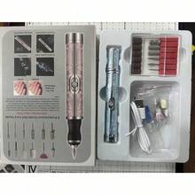 12-In-1 Electric Nail Grinder Kit, Multi-Function Nail Drill, USB Rechargeable - For Thick Nails Nail Sanding Machine, Professional 4 Speed Electric Nail File, Nail Polishing Care Shaping Tool, Beauty Manicure Tool, Women Gift, Quality Product At A Good Price - Blue - View 12