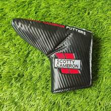 Red & Black Taylor Plum Blossom Crown L-Shaped & Straight Golf Putter Head Covers - Sọc lưới màu xám - Xem 8