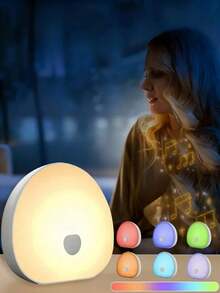 LED White Noise Desk Lamp, RGB Sleep Sound Night Light, USB Charging, Natural Soothing White Noise Generator, Color Changing, Sleep Timer, Perfect For Improving Sleep And Relaxation, Bedroom Lighting, Ambient Lighting, Holiday Gift - Multicolor - View 2