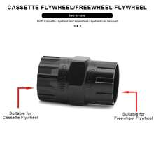 Llave para Cassette de Bicicleta con Herramienta de Extracción de Volante, Resistente al Desgaste, de Acero de Alta Resistencia, Herramienta Portátil para Reparación de Bicicletas - Juego de plata - Ver 7
