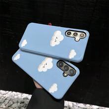 Funda para teléfono: Funda para teléfono dos en uno con diseño de nube y cara sonriente, adecuada para Samsung Galaxy A57 A37 A25 A17 A16 A06 A56 A55 A54 A53 A52 A36 A35 A34 A32 A26 A23 A15 A14 A13 5G A71, resistente a arañazos, cubierta protectora moderna, a prueba de caídas, a prueba de golpes, adecuada para varios modelos de  17, 16, 15, 14, 13, 12, 11, Plus, Air, Pro, Max, Galaxy S21, S22, S23, S24, S25, S26 FE, Edge, Pus, Ultra. - Color mixto 1 - Ver 8