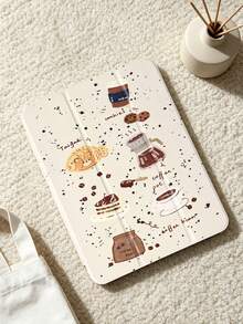 1 chiếc ốp lưng máy tính bảng vẽ hình bánh cà phê và cá dễ thương, tương thích với iPad Mini4/Mini5/Mini6/Mini7/Air/Air2/9.7/10.2/10.5/Air4/Air5/10.9/Pro 11-Inch/Thế hệ thứ 10/ Air 11-In.(M2)-2024/ Pro11-In.(M4)-2024/Air 11-Inch (M3) 2025/ (A16) 11 Inch Thế hệ thứ 11 2025/ Air 8(M4)2026(11-Inch), Galaxy Tab A8 10.5 Inch 2022, tích hợp khe cắm bút cảm ứng, chân đế gập 3 lần, bảo vệ cạnh mềm TPU, chức năng ngủ/thức từ tính, ốp lưng máy tính bảng tối giản/sáng tạo/vui nhộn/cá nhân hóa. - Nhiều màu - Xem 4