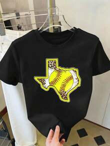 Dam-T-shirts - Svart - Visa 2