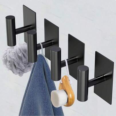 OBOVAY Móc dán tường, móc treo khăn, móc treo áo khoác, móc treo tường bằng thép không gỉ mài bóng, dùng để treo áo choàng, bông tắm trong phòng tắm và phòng ngủ, phụ kiện móc treo, móc phụ trợ, móc chịu lực cao. Dùng để treo áo khoác, quần áo, cây cảnh, dụng cụ làm vườn, đồ dùng nhà bếp, chảo, nồi, thìa, mũ, giá treo khăn, áo choàng gắn tường. Thích hợp cho phòng ngủ, phòng tắm, lớp học, nhà để xe, căn hộ, ký túc xá sinh viên, tủ, tủ lạnh, giá đựng đồ và hầu hết các loại trang trí phòng.