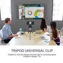 Webcam With Microphone, 1080p HD Webcam, Webcam For Computer, Laptop, PC, Online Study, Video Calls, Recording - View 5