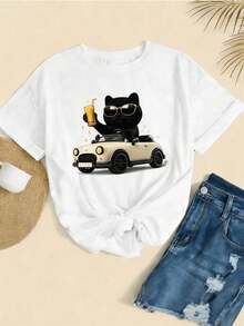 Women T-Shirts - White - View 2