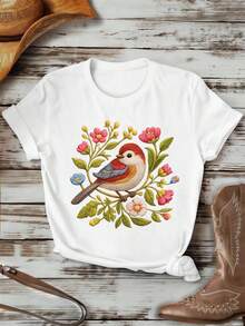 Women T-Shirts - White - View 1