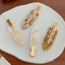 4/8pcs Colorful Seamless Hairclips Side Bangs Damage-Free Hairpins Hair Accessories For Women Home Bathroom Decor Fall Decor Back To School Hair - 多色的 - 查看 8