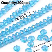 Hạt acrylic hình bánh xe 6mm, hạt đệm dùng để làm trang sức, vật liệu thủ công DIY. - Hạt bánh xe - Xem 13
