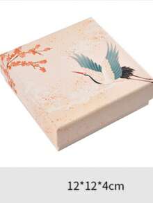 Hộp đựng trang sức bằng giấy thiết kế độc đáo theo phong cách Trung Quốc, hộp quà tặng đựng bông tai, vòng tay, dây chuyền, kẹp tóc. - Phi hạc Xiangyun - Xem 8