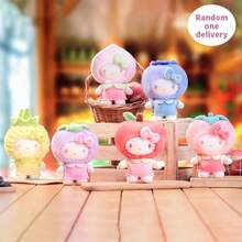 Miniso 三丽鸥美乐蒂&酷洛米玫瑰花园系列摆件&Hello Kitty水果乐园毛绒挂件盲盒（随机）&三丽鸥家庭运动会系列盲盒，家居治愈系装饰品，送给女孩的最佳礼物（随机1件） - 彩色 - 查看 12