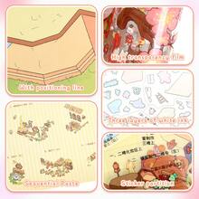 3D Miniature House Diorama Sticker Set, 2 Sheets Pet Stickers + 1 Sheet Scene Cardboard + 1 Sheet Reference, 4 Styles Available, Ideal For Scrapbooking And Crafting Scrapbook Supplies - Landscape Stickers - View 7