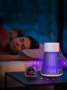1件裝電蚊殺蟲燈，室內/戶外 USB 供電 5V-1A 插電式蚊子驅趕燈，便攜式家用捕蚊燈，光觸媒電蚊殺蟲器，不可充電，適用於客廳、臥室、暗環境露營 - 滅蚊燈 - 查看 11