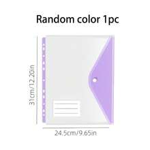 10pcs A4 Size High Capacity Binder Folders, With 11-Hole Loose Leaf Rings, Made Of Modern PP Material, Expandable Button And Label Pocket, Suitable For School, Home, Office, Attendance, Travel - Portable Design, Back To School, Study Supplies - Sets - View 19