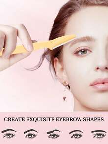 48/24/12/6/3/1 Pc Multi-Color Eyebrow Trimmer & Razor, Exfoliating Hair Removal Tool, Body & Facial Hair Grooming Kit With Long Handle Safety Blades And Precision Guards, Eyebrow Grooming Tool For Home Or Travel Use - Multicolor - View 3