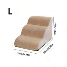 1. Cầu thang leo cho thú cưng màu be, đáy chống trơn trượt, mềm mại và bền bỉ, có thể tháo rời và giặt được, rất phù hợp cho chó bị thương hoặc chó già, thú cưng bị đau khớp. - Màu be - Xem 8