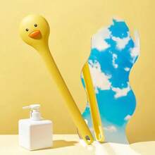 2Pcs Cute Duck Bath Brush Set | Long Handle Soft Bristle Back Scrubber For Shower - 2pcs Yellow - View 6