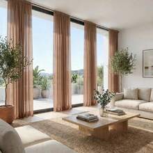 4-Piece Voile Sheer Light Filtering Curtains, Rod Pocket Drapes For Living Room & Bedroom, Soft Diffused Natural Light, Easy To Hang, Ideal Window Treatment & Room Divider - 綠色 - 查看 1