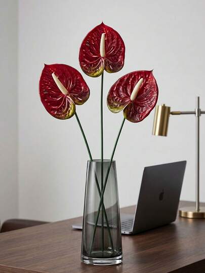 3 bông/1 bông hoa ly đỏ nhân tạo, thích hợp cho đám cưới, văn phòng, tiệc tùng, khách sạn, trang trí bàn làm việc tại nhà. Hoa tươi, hoa khô, hoa nhân tạo, trang trí nhà cửa, phụ kiện cưới, trang trí tiệc cưới, khách sạn, trang trí bàn làm việc tại nhà.