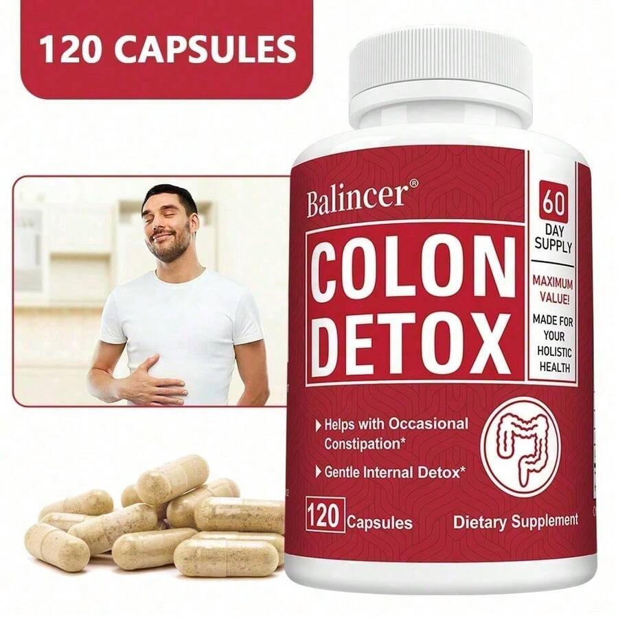 Bunkell Colon Formula Dietary Supplement - Containing  Powder, Plantago Asiatica Shell Powder, And Lactobacillus - Supports Intestinal Digestion And Absorption -120 Capsules - 1 Bottle - View 1